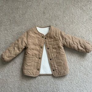 Kids 2-3T Tan Quilted Jacket